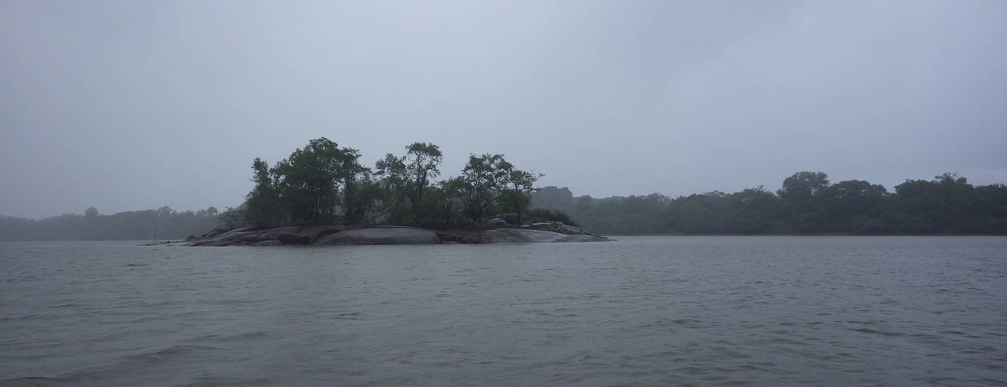 Ilot sur le fleuve Cayenne.