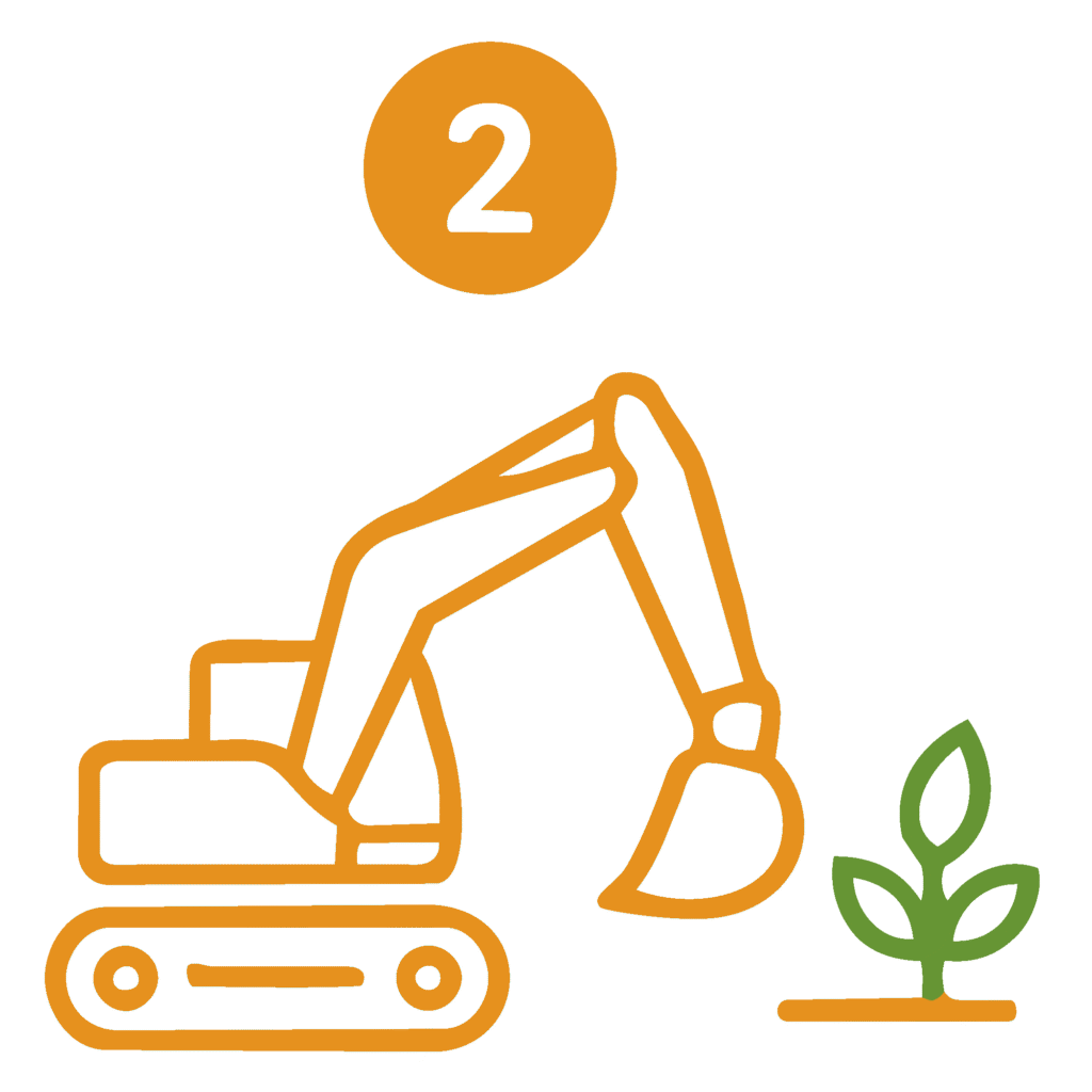 Pictogramme illustrant l'étape deux de la démarche Éviter Réduire Compenser (ERC).