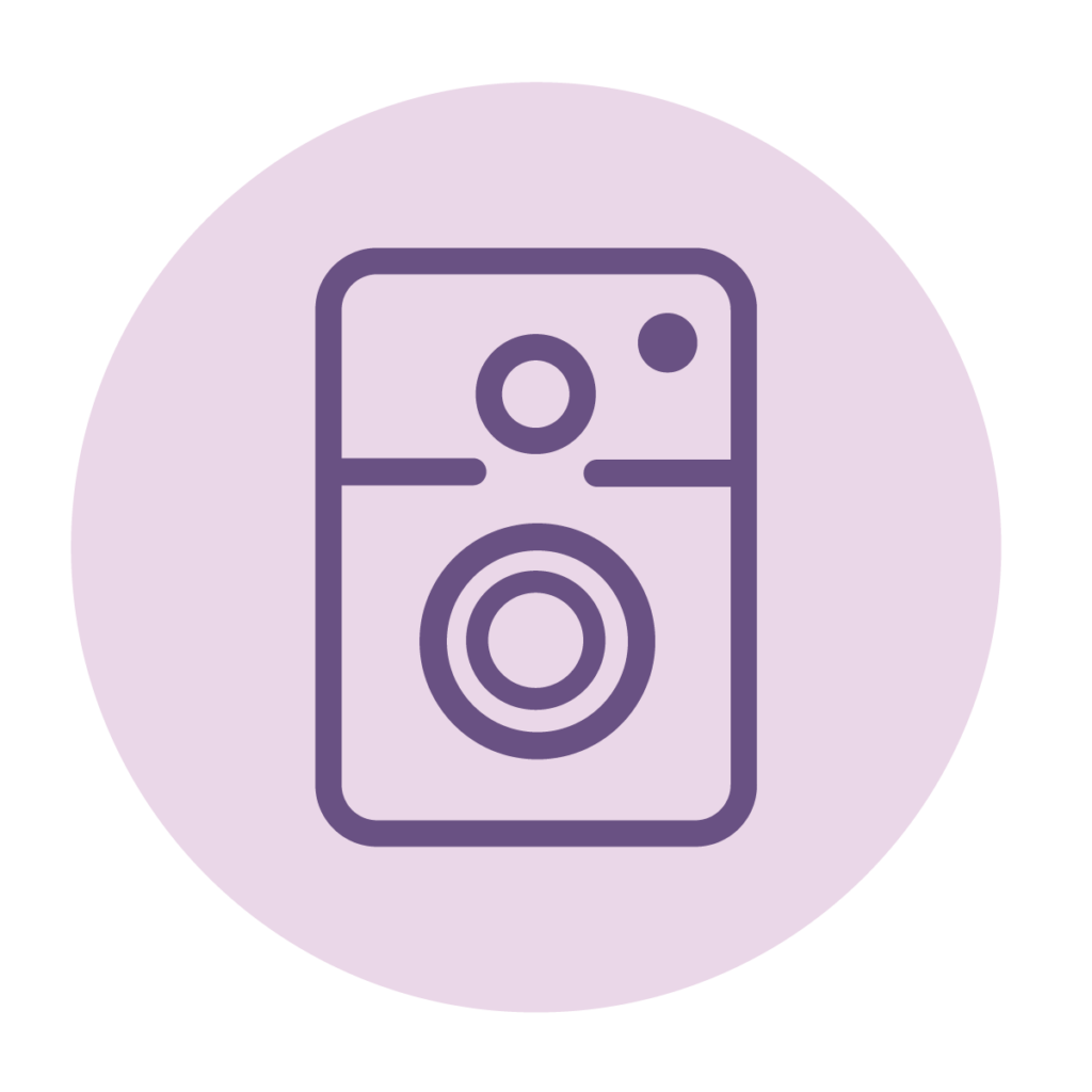 Picto représentant les pièges photographiques.